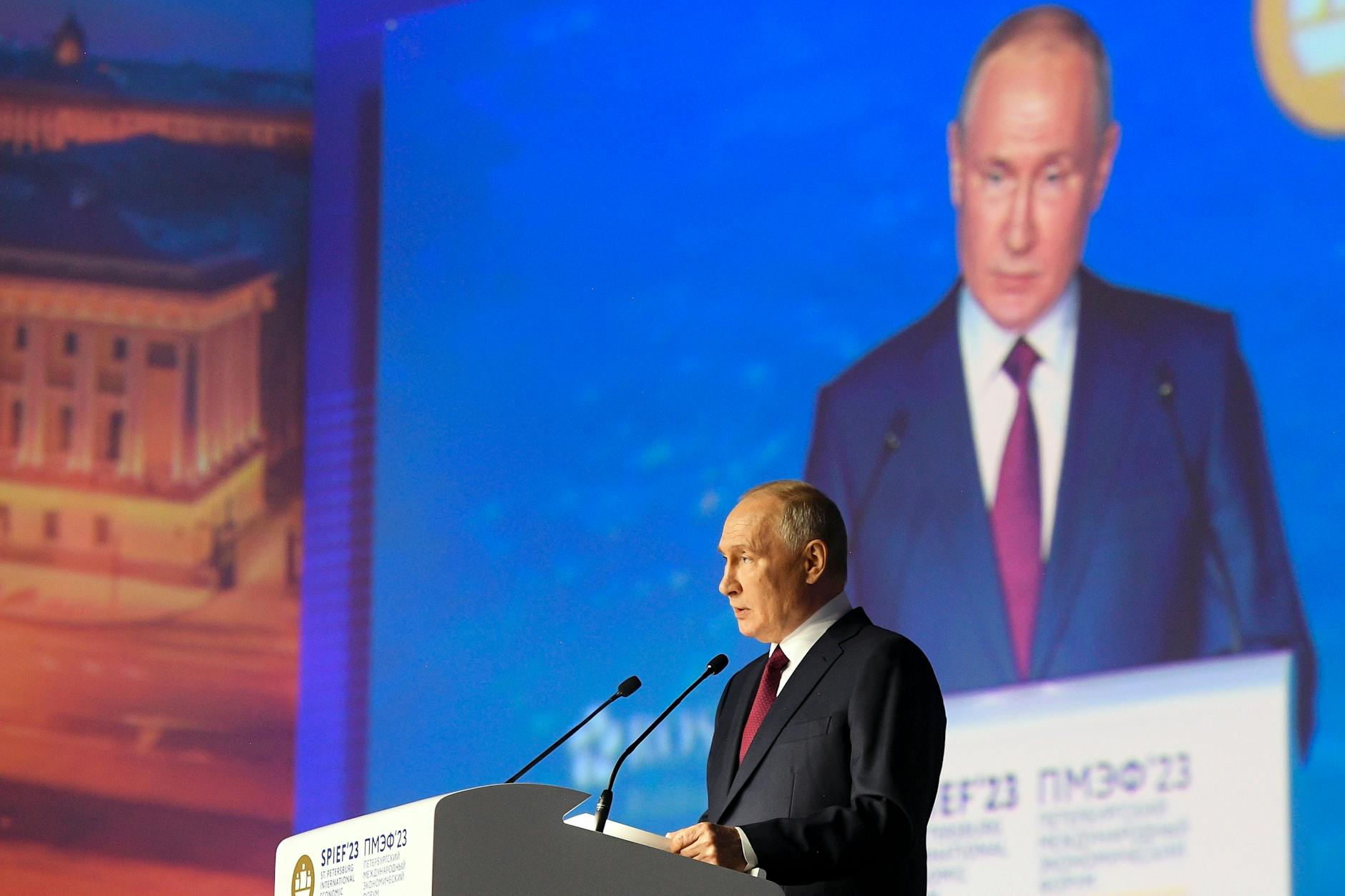 Wladimir Putin in St. Petersburg