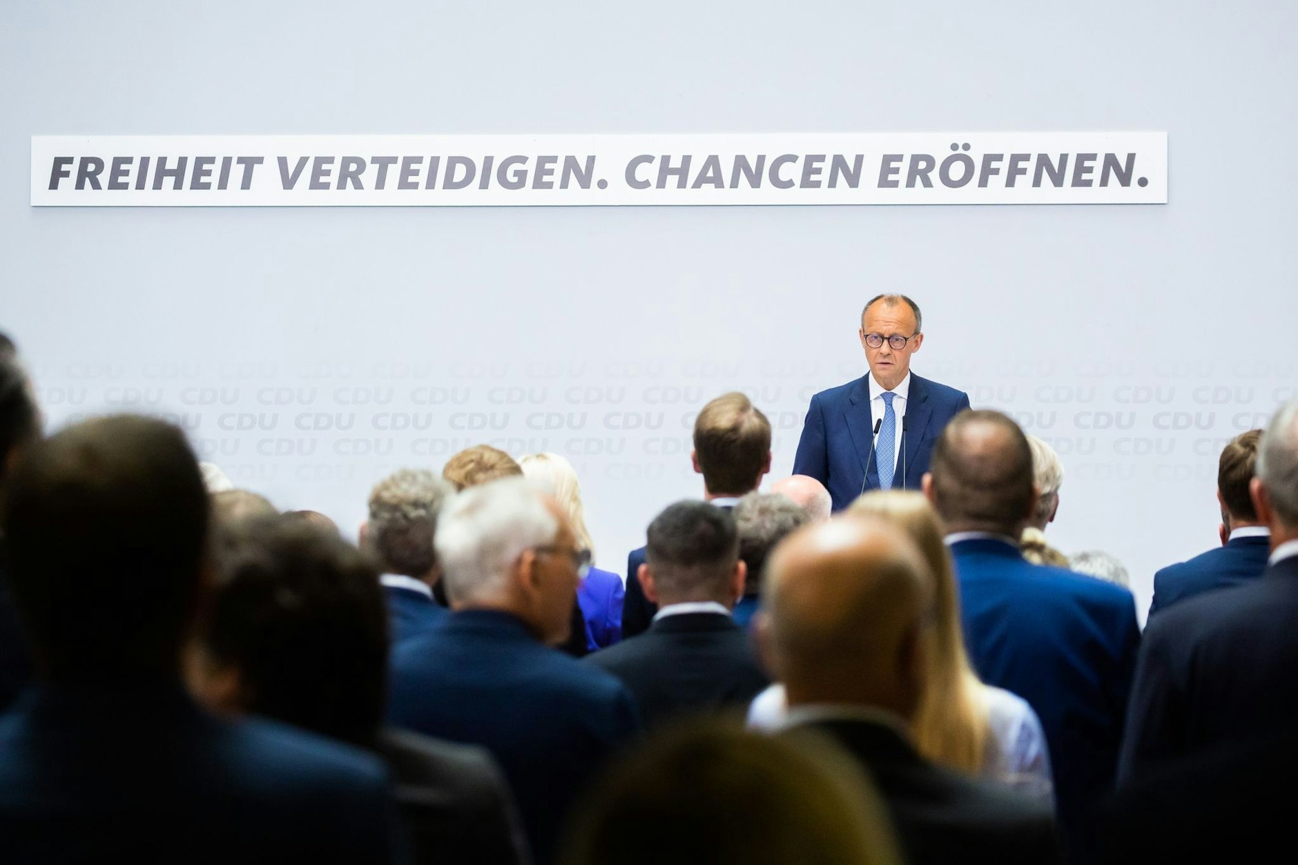 CDU-Chef Friedrich Merz sieht «Symptome einer handfesten Krise unserer Demokratie».  