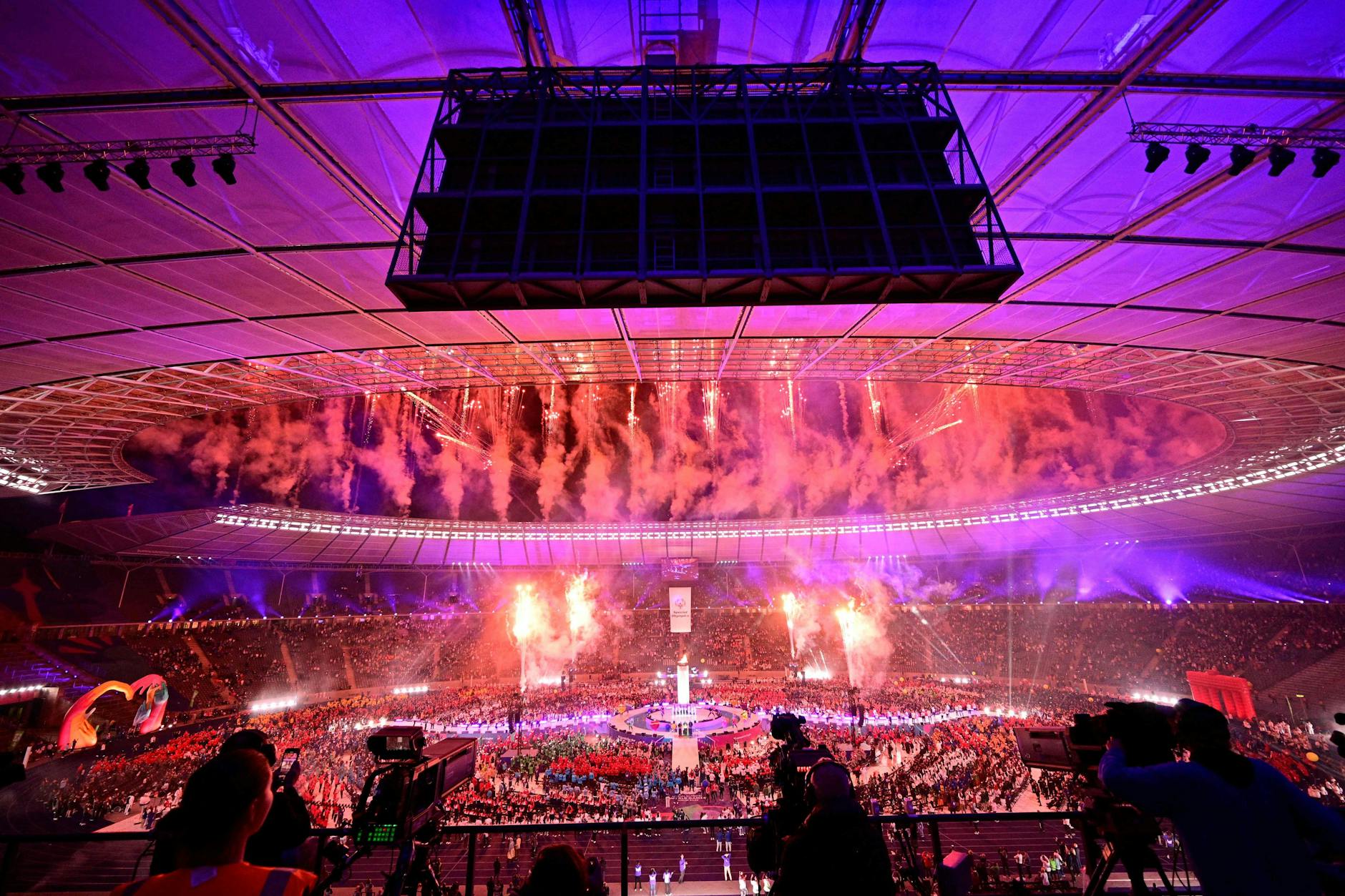 Die Eröffnungsfeier der Special Olympics fand im Berliner Olympiastadion statt.
