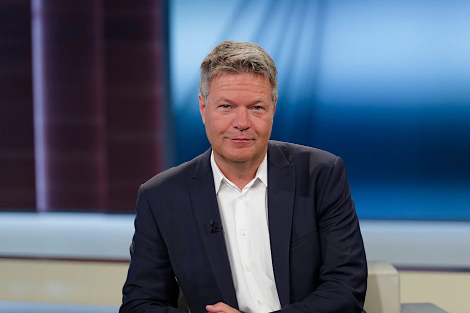 Immer schön ruhig bleiben: Wirtschaftsminister Robert Habeck (Grüne) am Sonntagabend in der Talkshow „Anne Will“