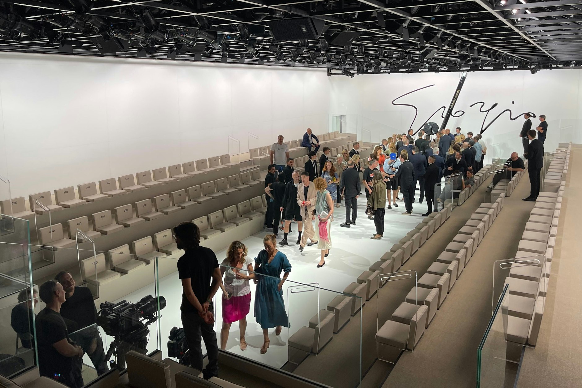 Das Untergeschoss im Armani-Palazzo, in dem Giorgio Armani seine Schauen veranstaltet