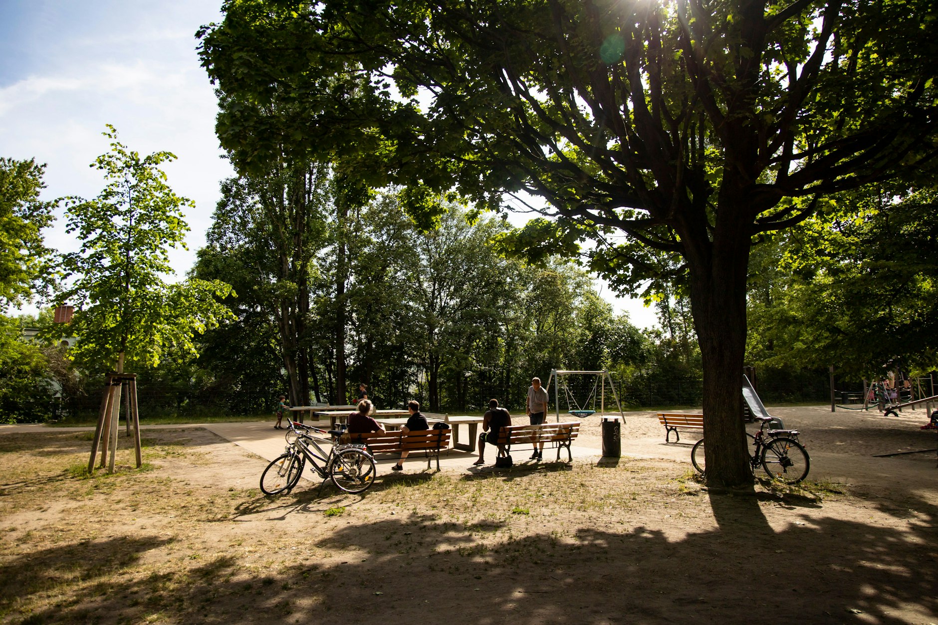 Anton-Saefkow-Park in Prenzlauer Berg in Berlin am 31. Mai 2023.
