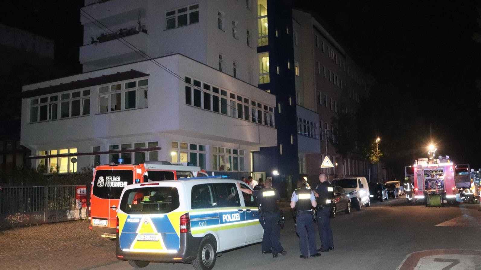 Feuerwehreinsatz in der Nostitzstraße.