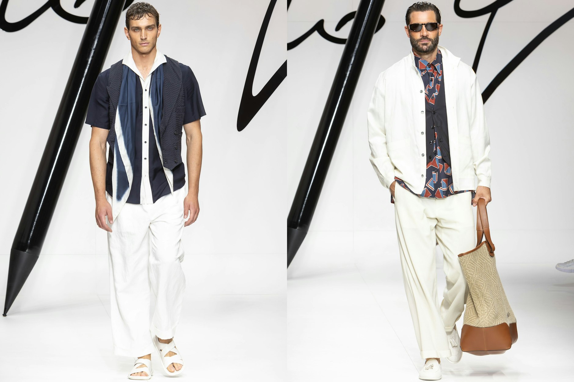 Der Armani-Mann in seiner ganzen Pracht