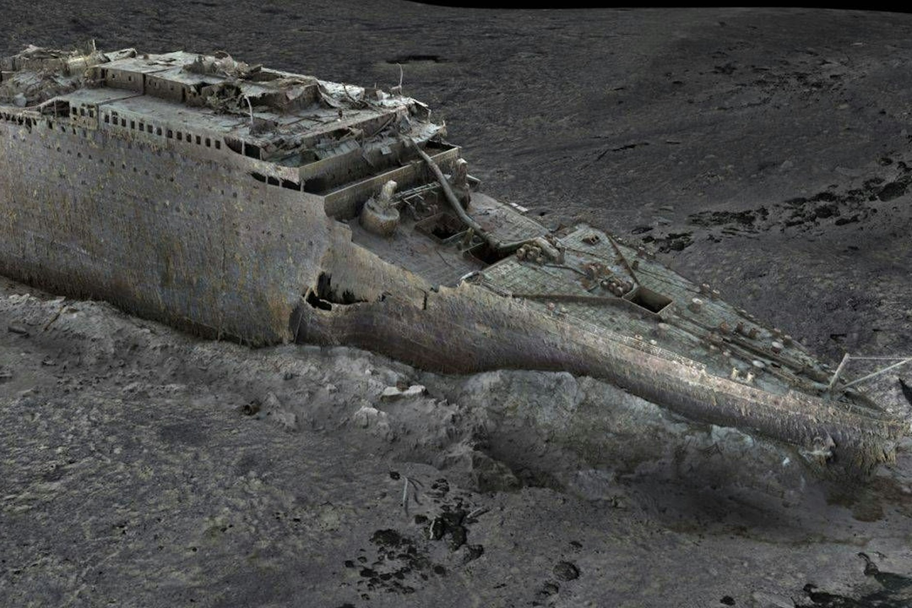 Das Titanic-Wrack befindet sich in 3800 Meter Tiefe.