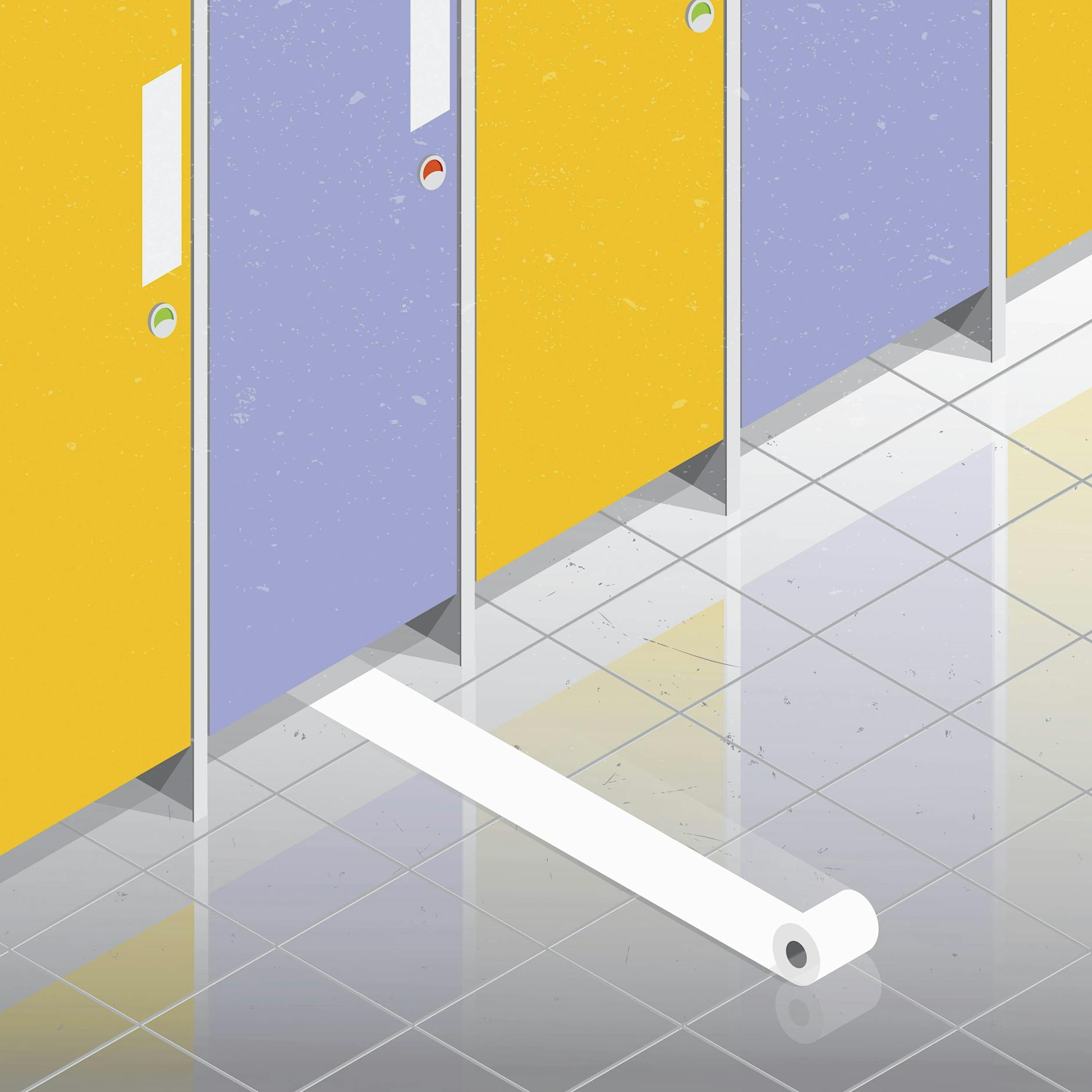 Welche Toiletten-Kabine wird eigentlich am häufigsten benutzt?