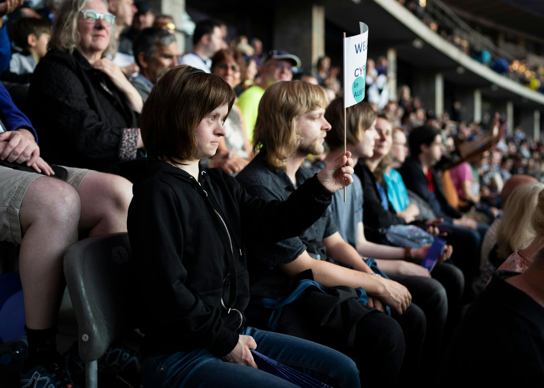 Zuschauer bei der Eröffnungsfeier