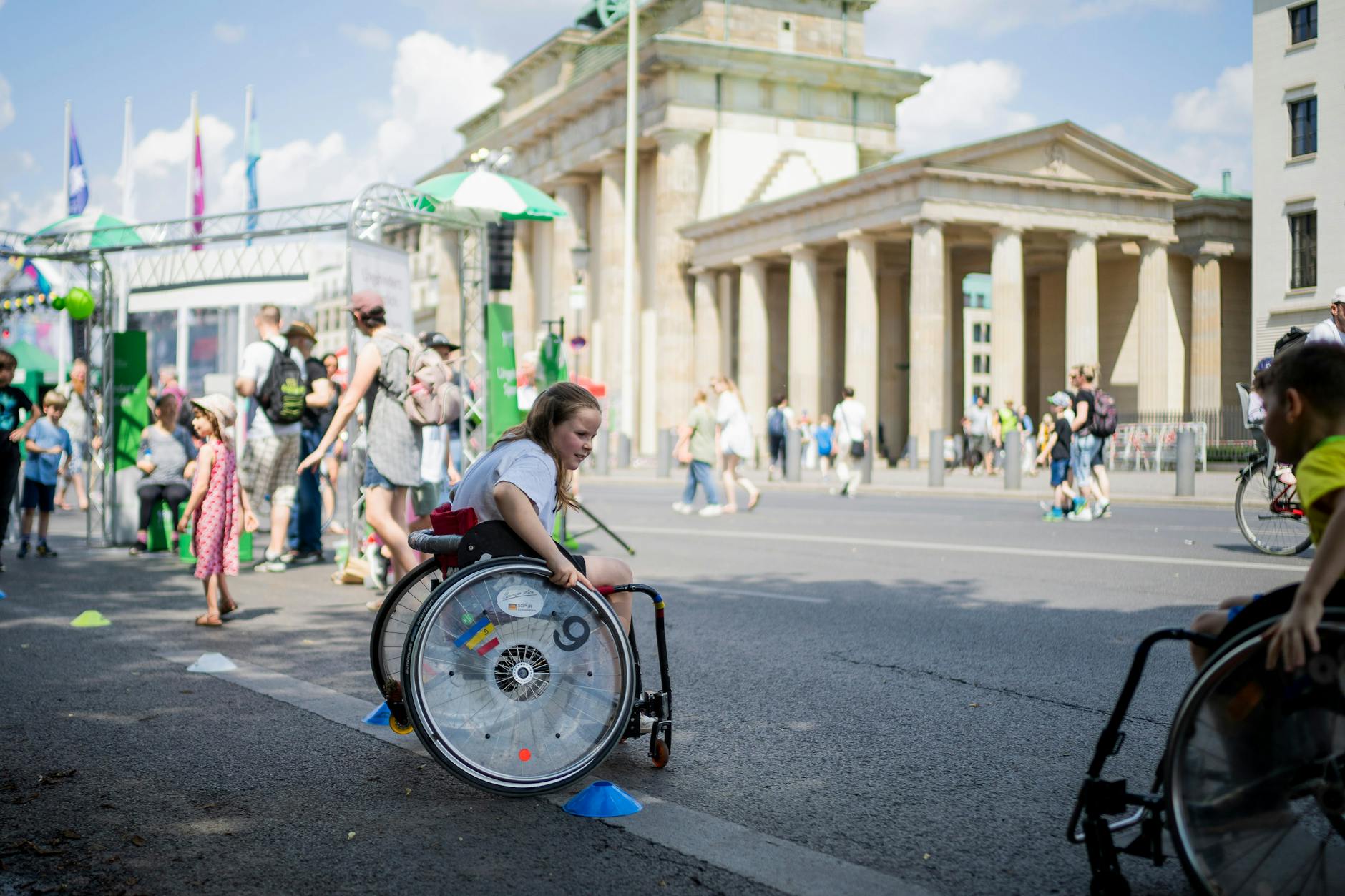Das Familien-Sportfest am Brandenburger Tor.