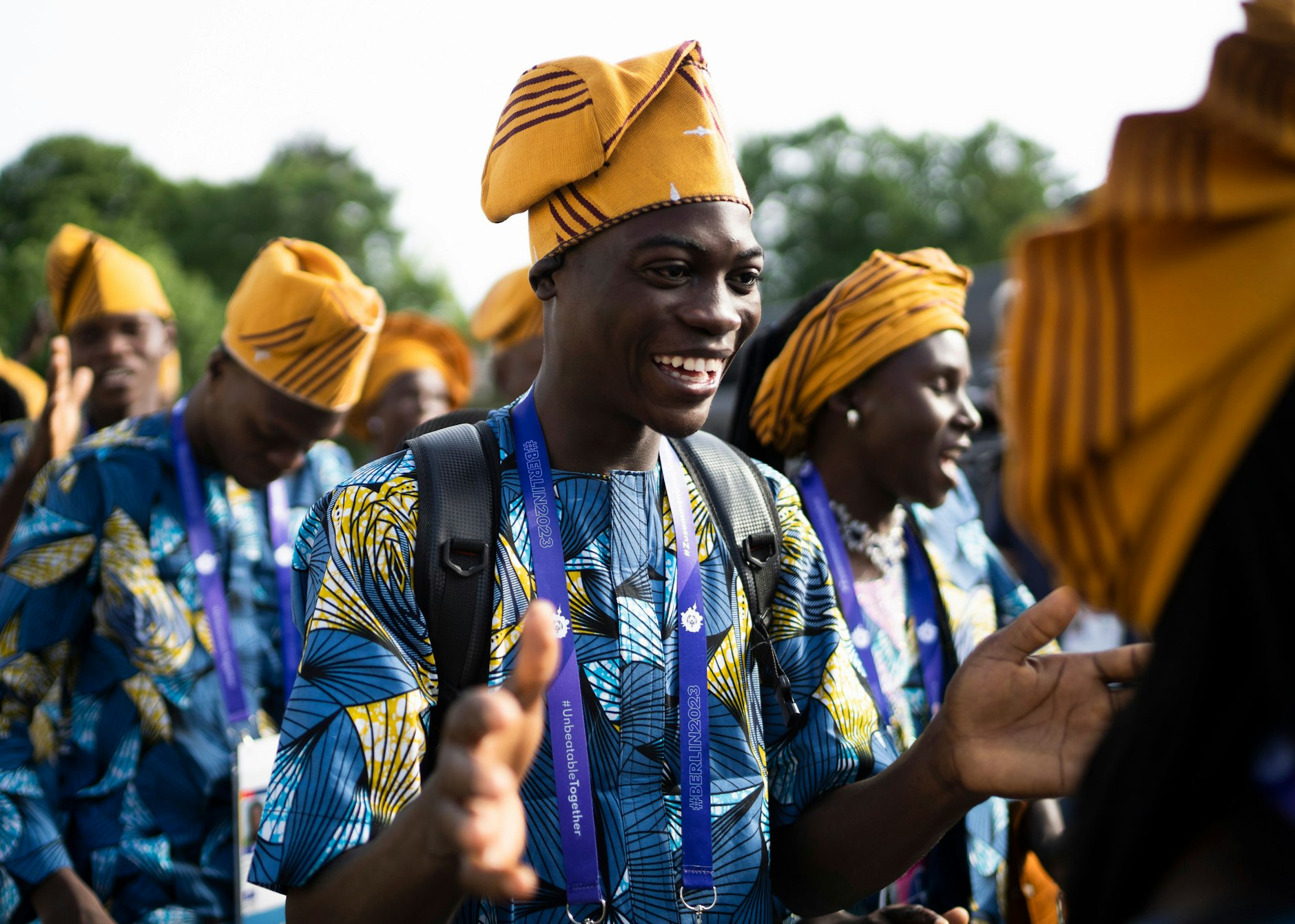 Team Benin vor der Eröffnungsfeier