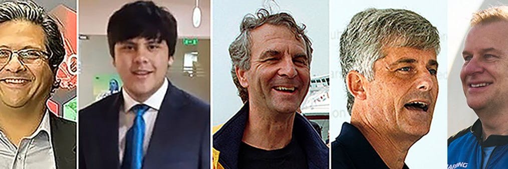 Shahzada Dawood, sein Sohn Suleman, Paul-Henri Nargeolet, Stockton Rush, and Hamish Harding starben bei dem Unglück.