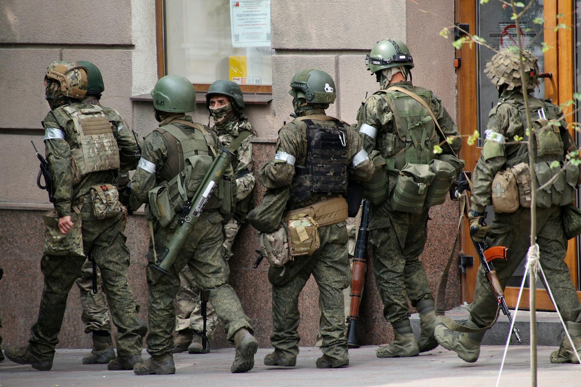 Soldaten der Söldnertruppe Wagner