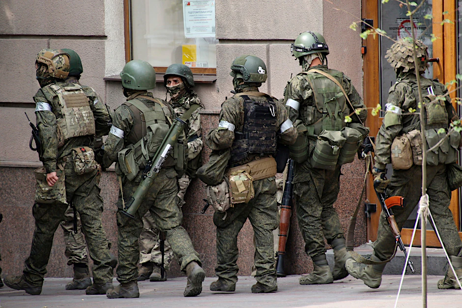 Soldaten der Söldnertruppe Wagner