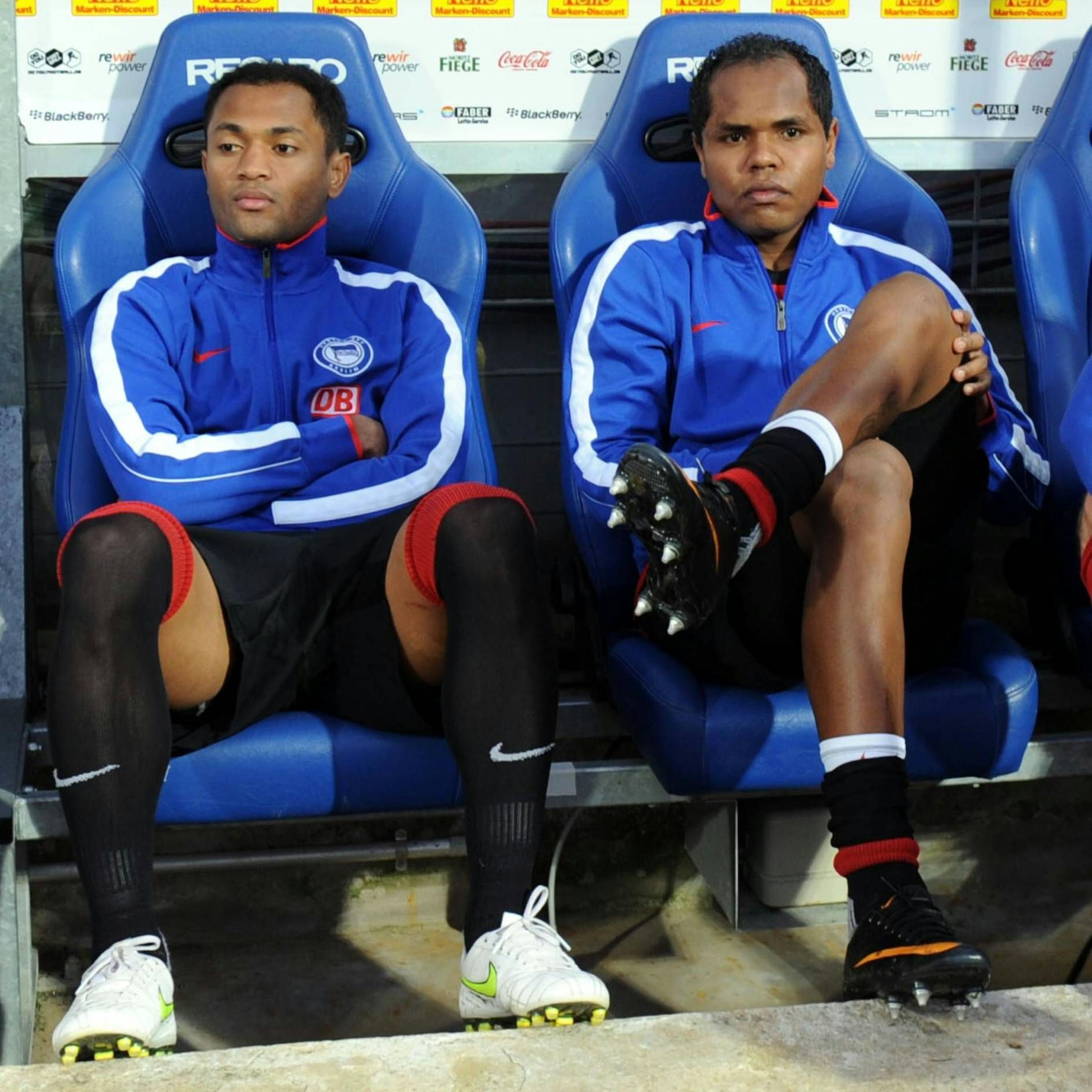 Raffael und Ronny mussten beim Aufstiegsduell in Bochum am 29. Spieltag erst auf der Bank Platz nehmen. Am Ende jubelten beide. Vorlage Ronny, Tor Raffael.