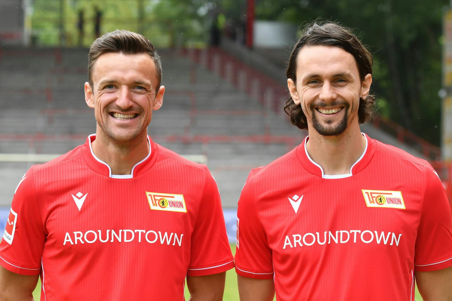 Erfahren, aber voller Tatendrang: Christian Gentner (l.) und Neven Subotic freuen sich 2019 sichtlich auf ihre Zeit beim 1. FC Union.