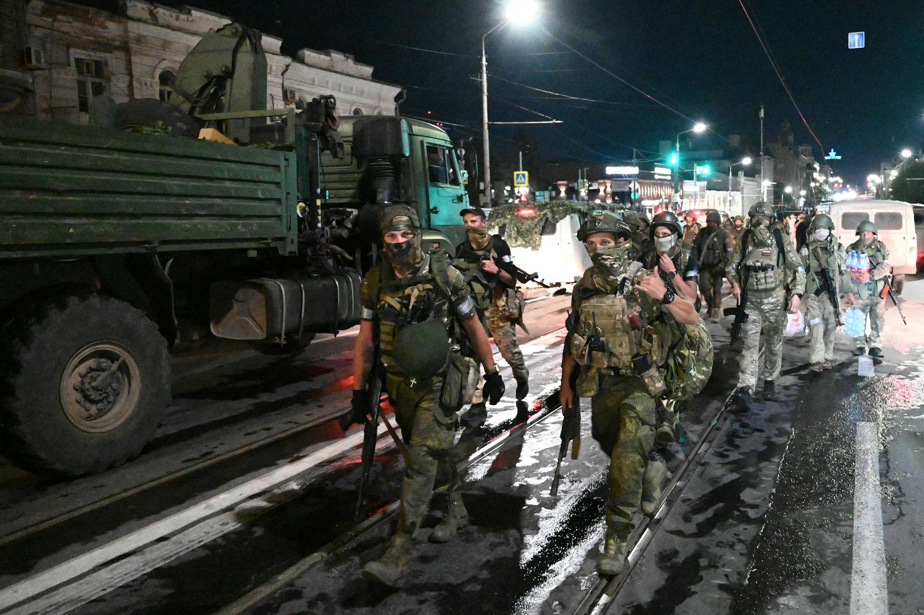 Wagner-Söldner verlassen das Gebiet um Rostow.