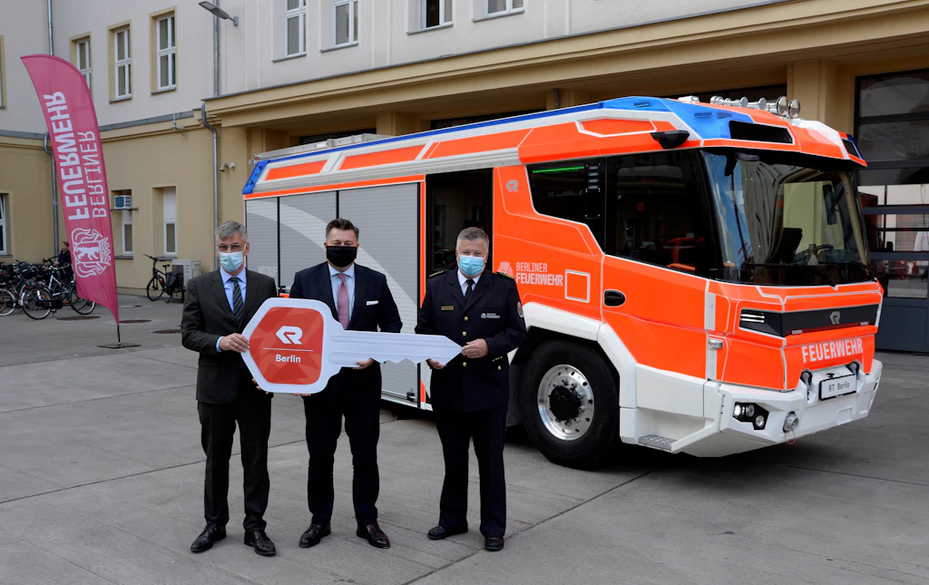 Im Zeichen des Klimaschutzes: Berlins neue Elektro-Löschautos könnten zu schwer sein