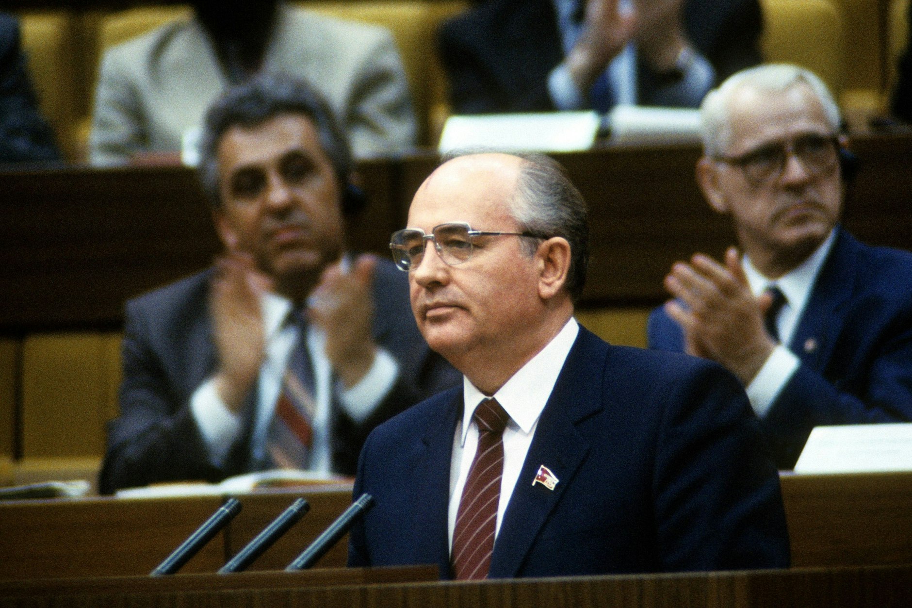 War zum 40. Jahrestag der DDR extra aus Moskau eingeflogen: Michail Gorbatschow.