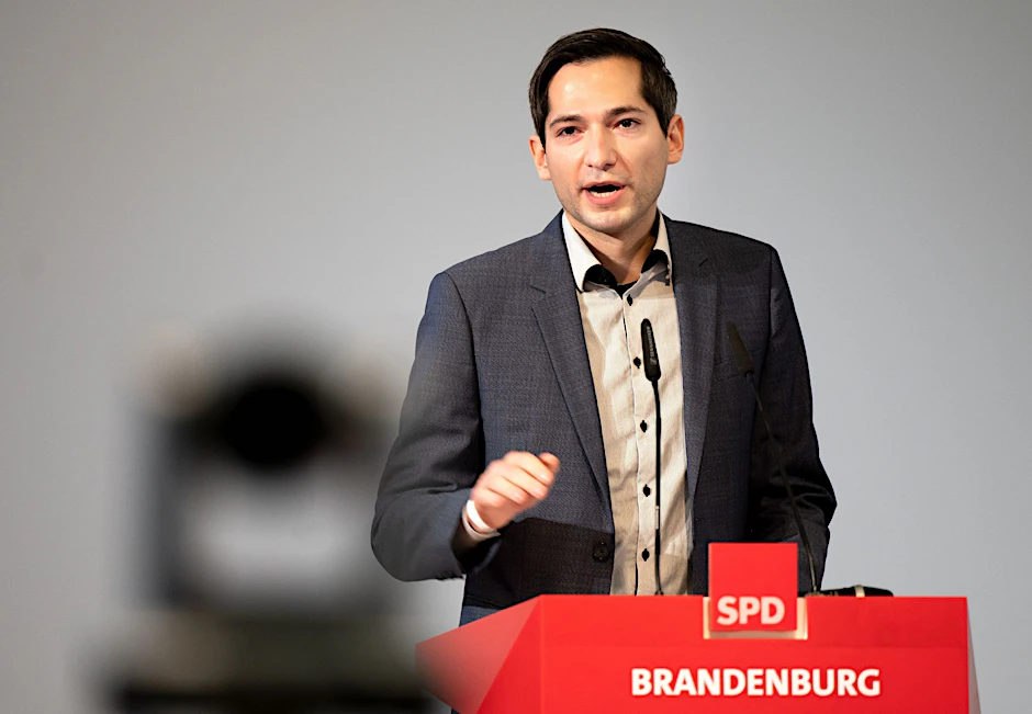 ARCHIV - David Kolesnyk, damals neu gewählter Generalsekretär der SPD Brandenburg.  ld/dpa