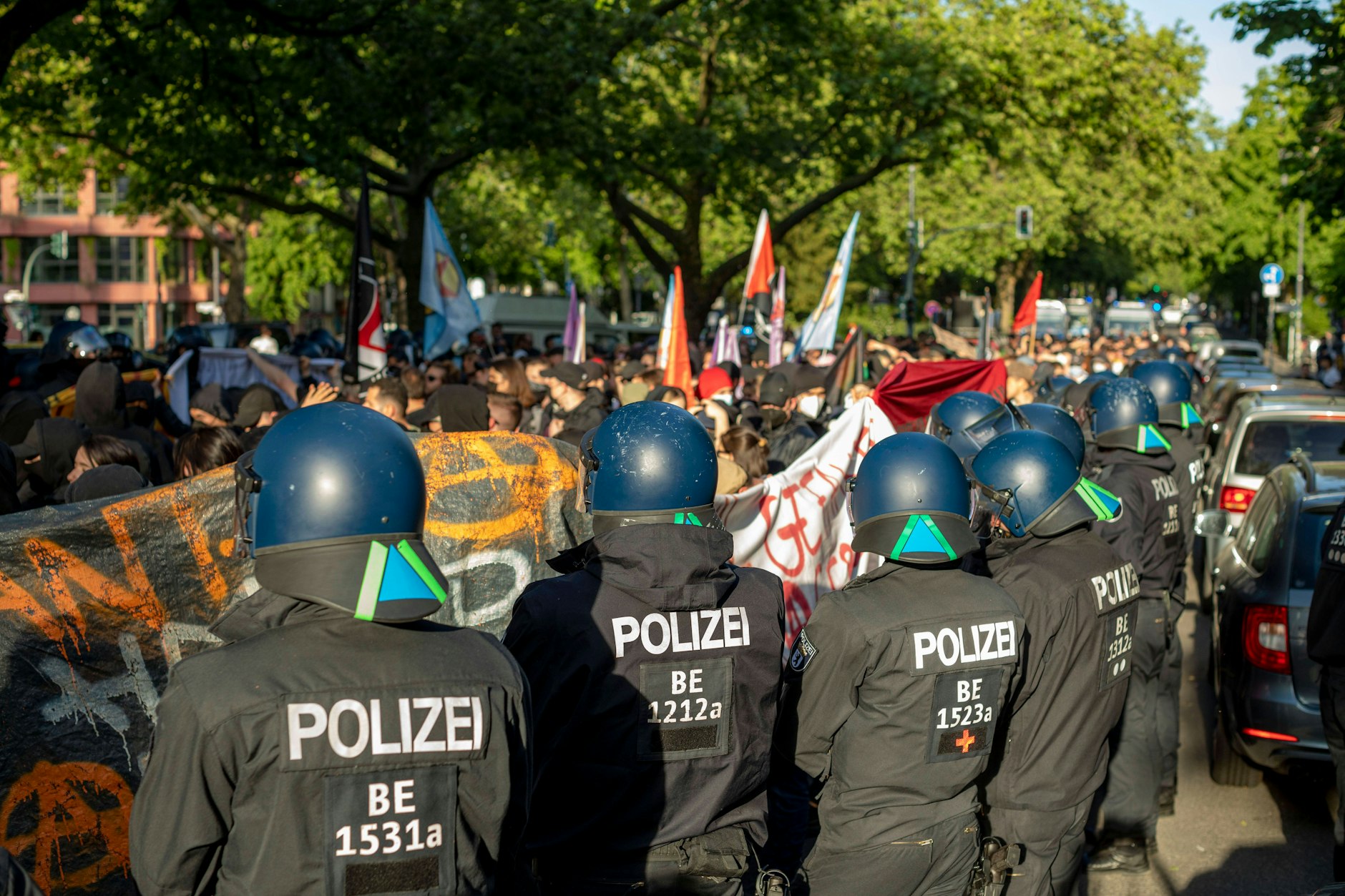 Solidaritätsdemonstration für die verurteilte Linksextremistin Lina E. in Berlin-Kreuzberg am 31. Mai 2023