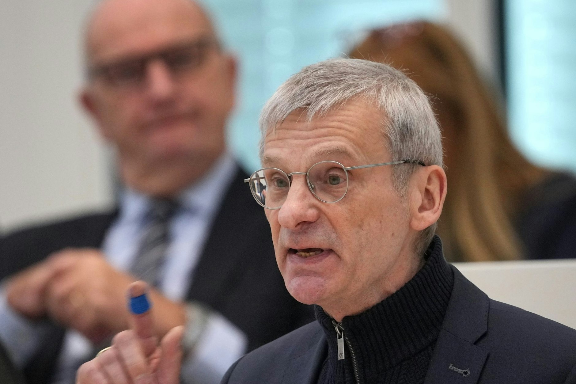 Hans-Christoph Berndt, AfD-Fraktionsvorsitzender, spricht in der Sitzung des Brandenburger Landtages.&nbsp;