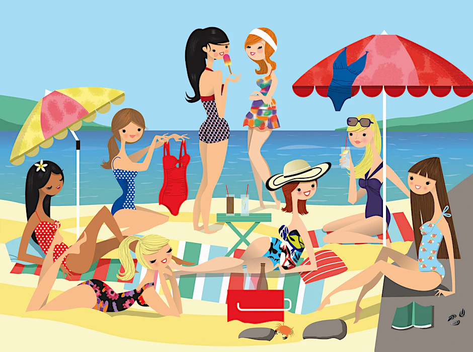 Das Strandleben genießen - das erträumen sich viele Menschen für ihren Urlaub. Hier eine typische Strandszene - fotografiert in Kühlungsborn an der Ostsee.