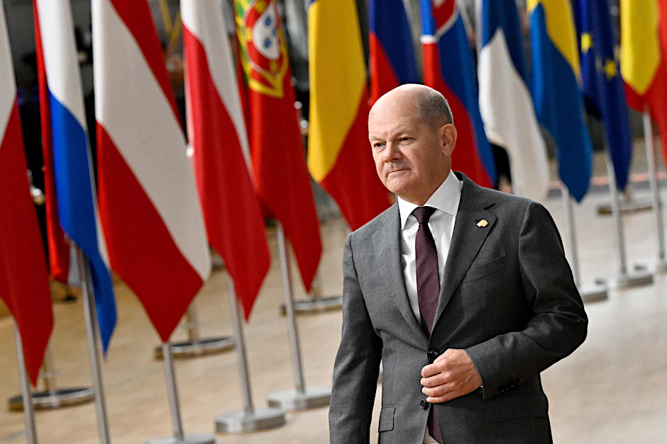 „Wir haben uns als Staaten verpflichtet, dass wir auch zukünftig der Ukraine etwas schulden, was ihre Sicherheit betrifft“: Olaf Scholz.
