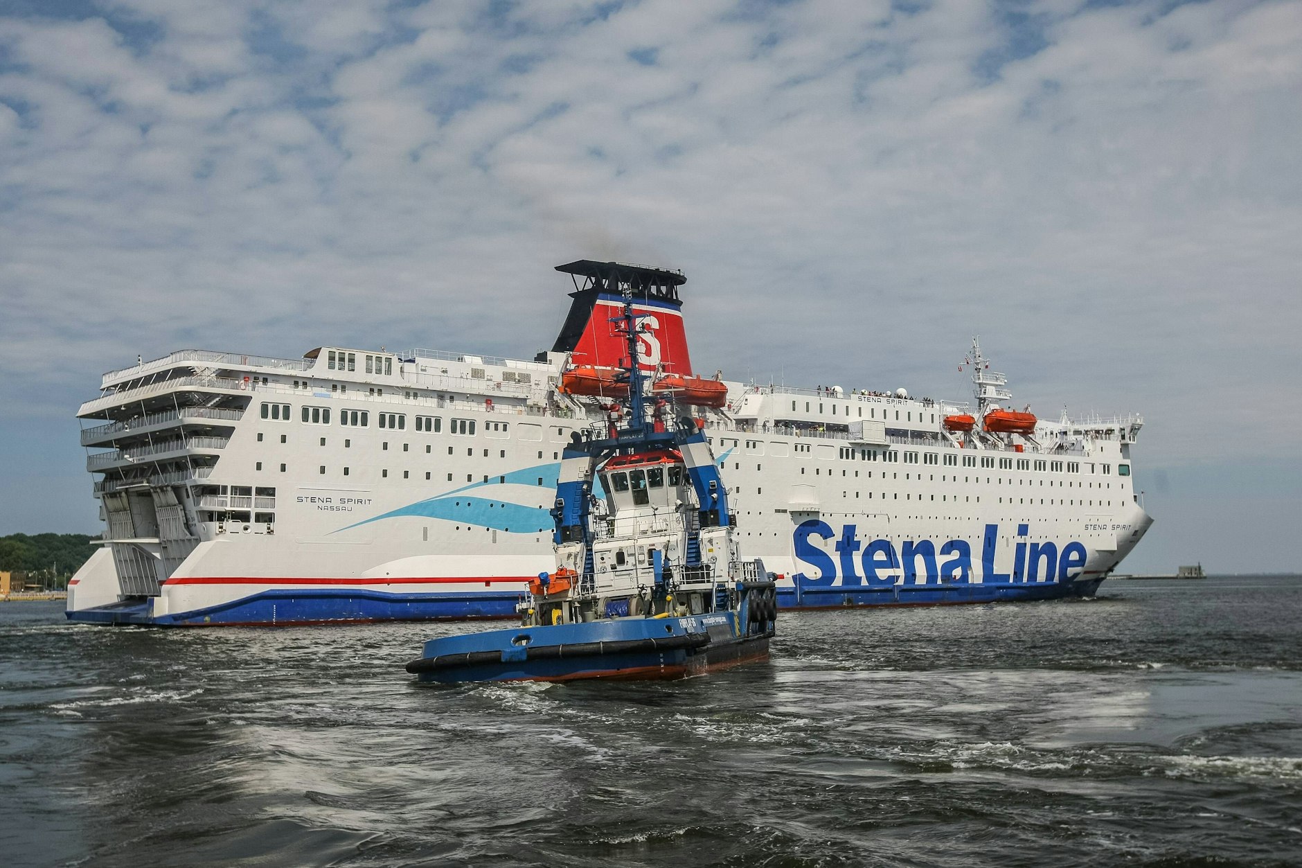 Die Fähre Stena Spirit von Stena Line: Ein Kind und seine Mutter gingen auf der Ostsee-Fähre über Bord. (Archivfoto)