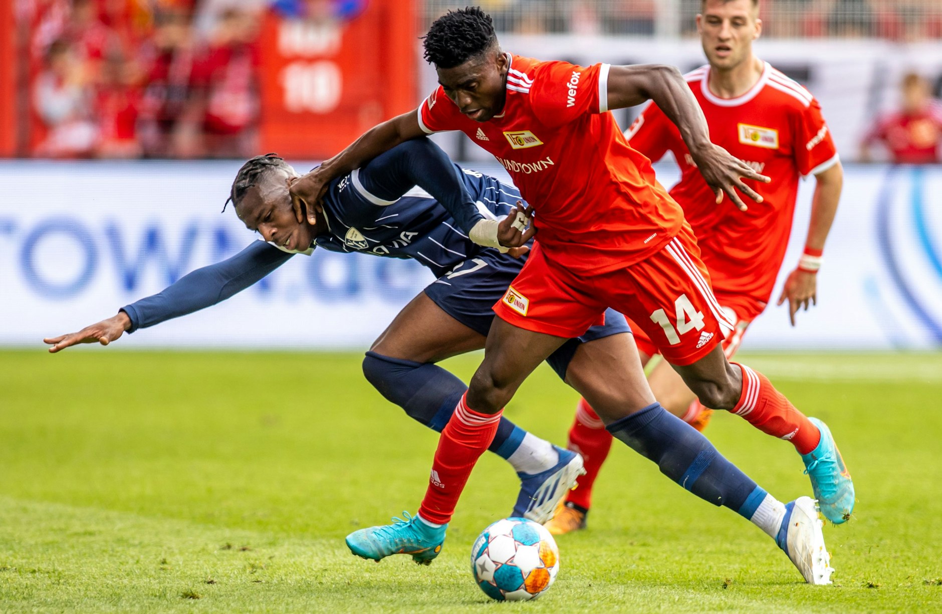 Mit seiner Robustheit war Taiwo Awoniyi der Zielspieler im Team des 1. FC Union Berlin.