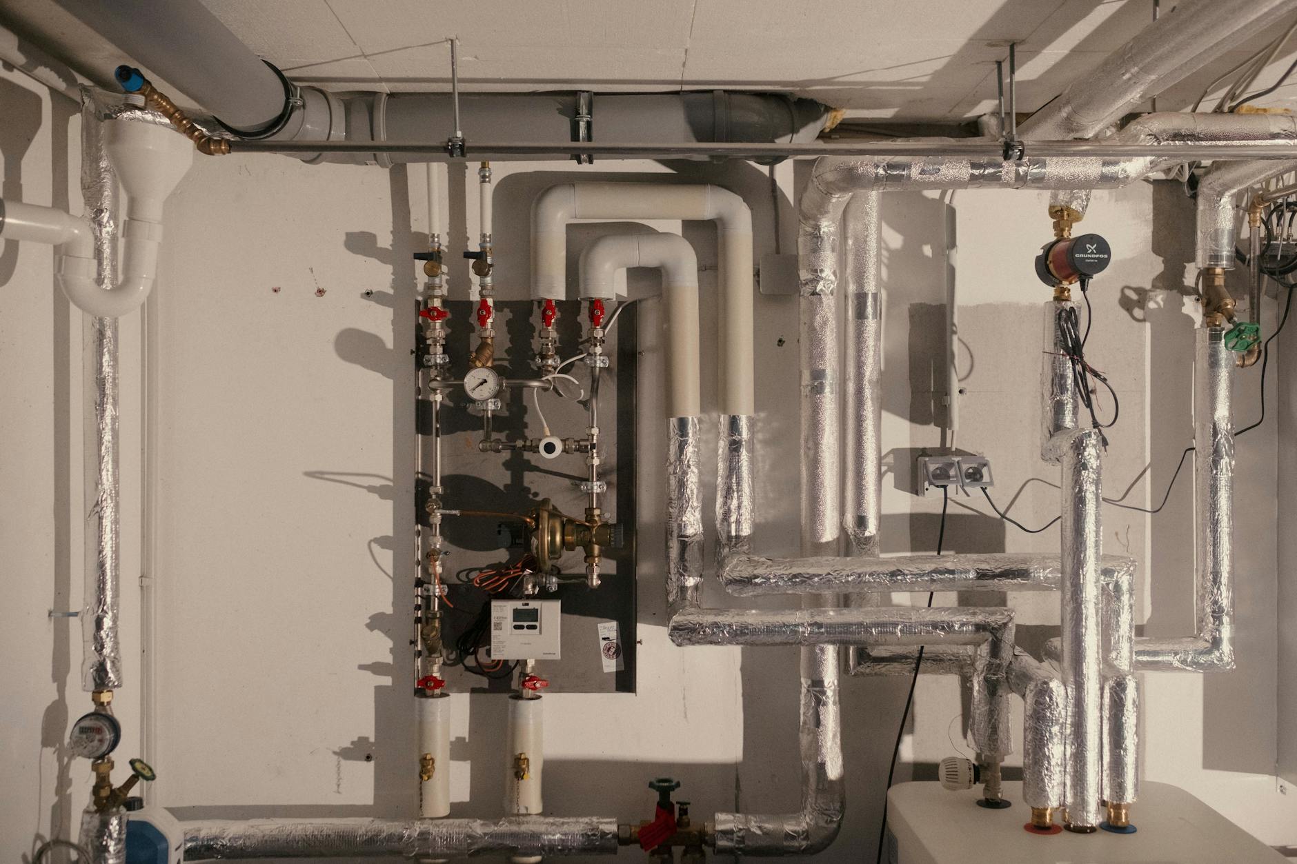 Heizen mit Fernwärme: So sieht der Heizungskeller von Andreas Naumann in Berlin-Pankow aus.