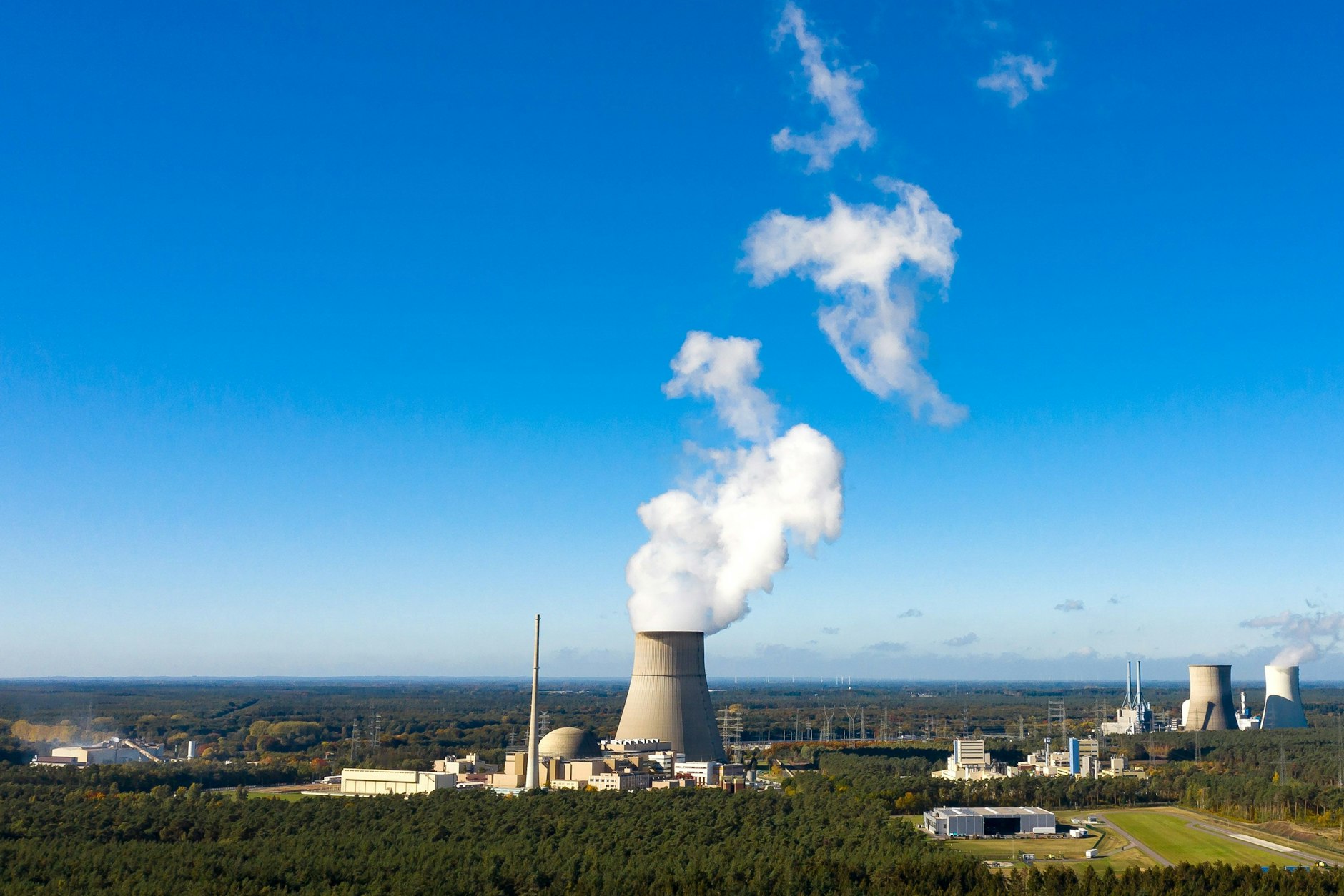Auch das Kernkraftwerk Emsland ging im April vom Netz.