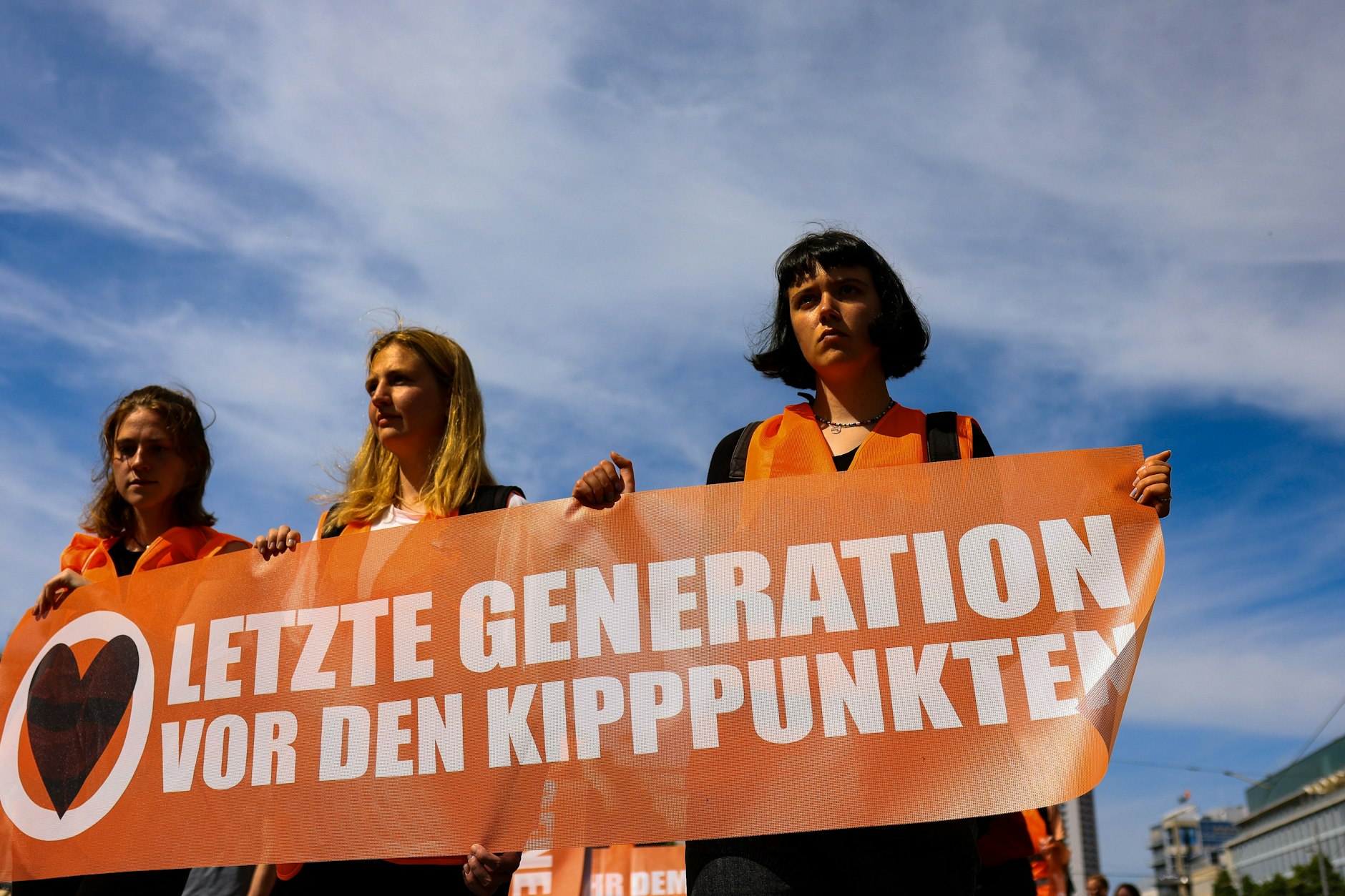Klimaprotest in Leipzig. Dort sind Aktivsten relativ sicher.