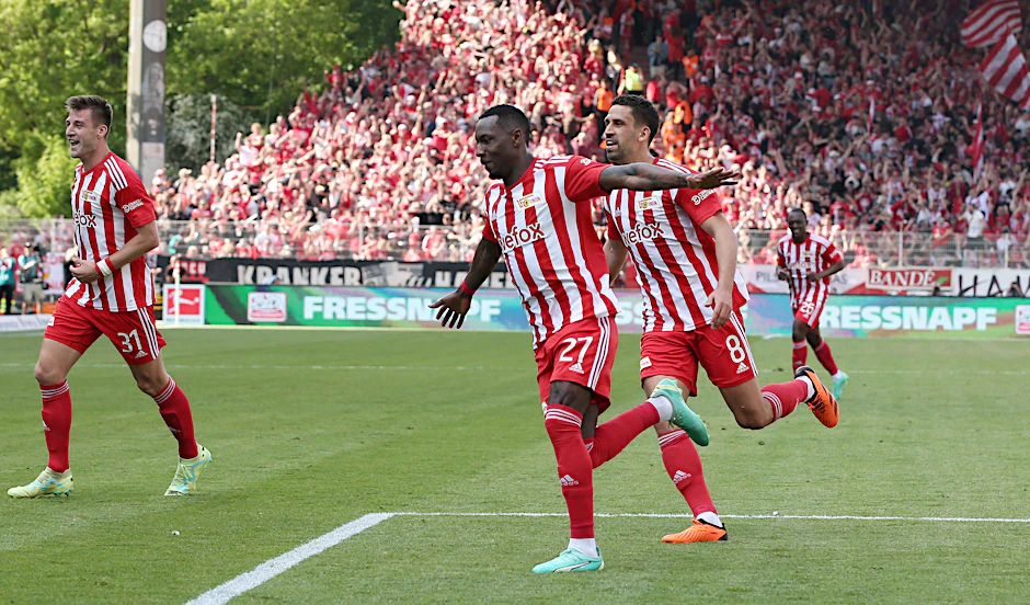 Sheraldo Becker bejubelt einen seiner elf Treffer für den 1. FC Union. 