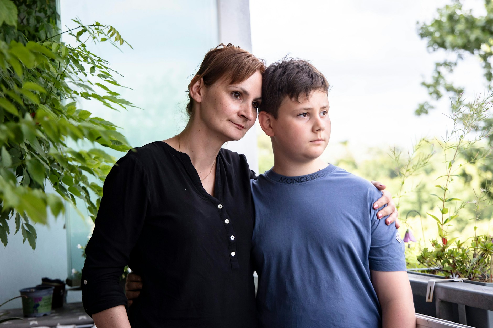 Würde sich aus Protest vor dem Schulamt festkleben: Jessica Küster und ihr Sohn Robin&nbsp;