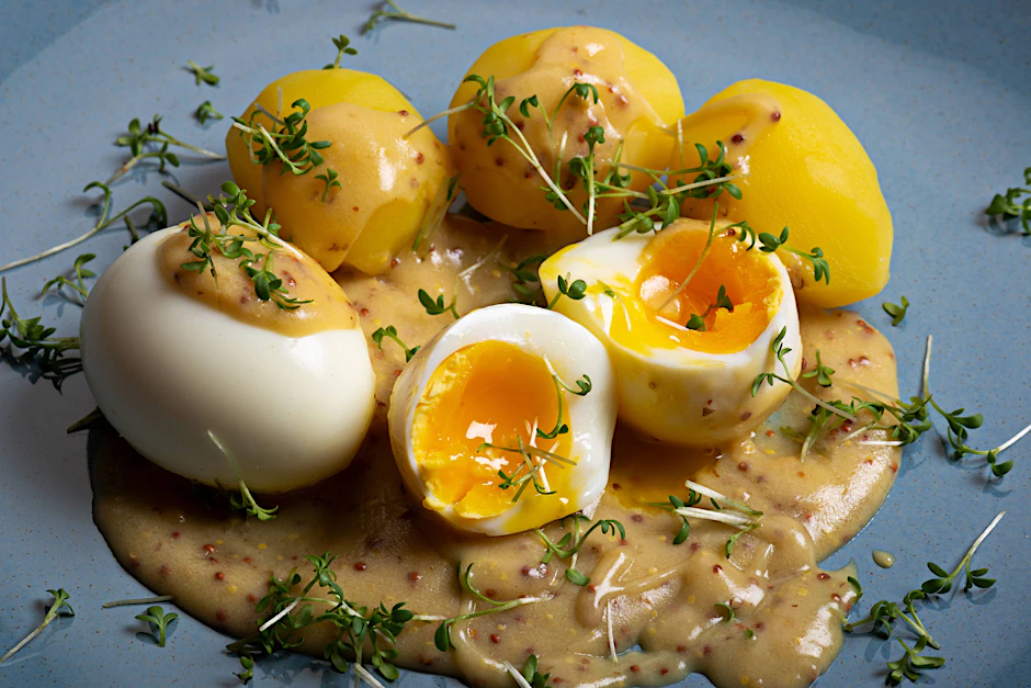 Eier in Senfsauce - lecker und schnell zubereitet. Ein Rezept ohne viel Chichi.&nbsp;