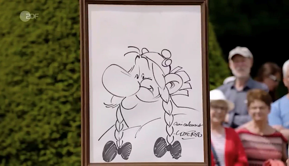 Bei „Bares für Rares“ soll diese Obelix-Skizze verkauft werden.