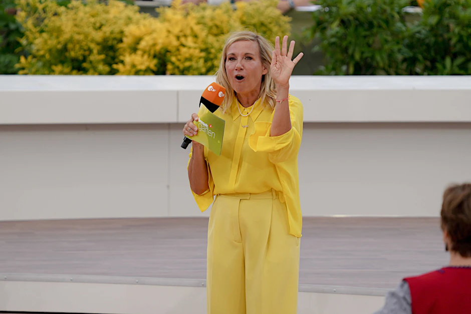 Andrea Kiewel im „ZDF-Fernsehgarten“ am vergangenen Sonntag