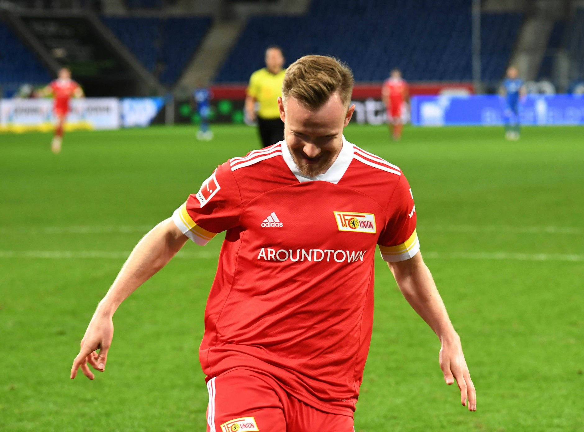 Cedric Teuchert erzielte alle seine Treffer für den 1. FC Union Berlin als Joker – hier jubelt er über sein Tor in Hoffenheim.