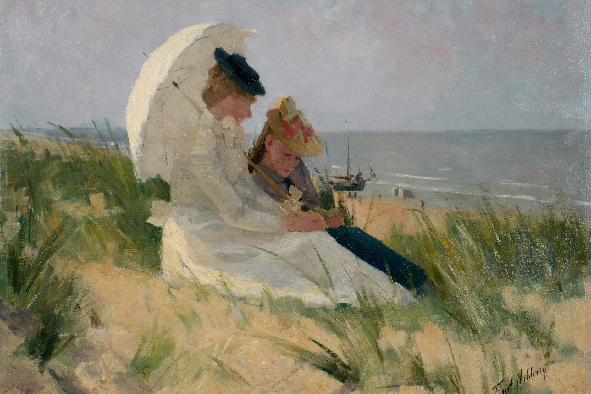 Titelbild der Barberini-Ausstellung: Ferdinand Hart Nibbrigs „In den Dünen von Zandvoort“