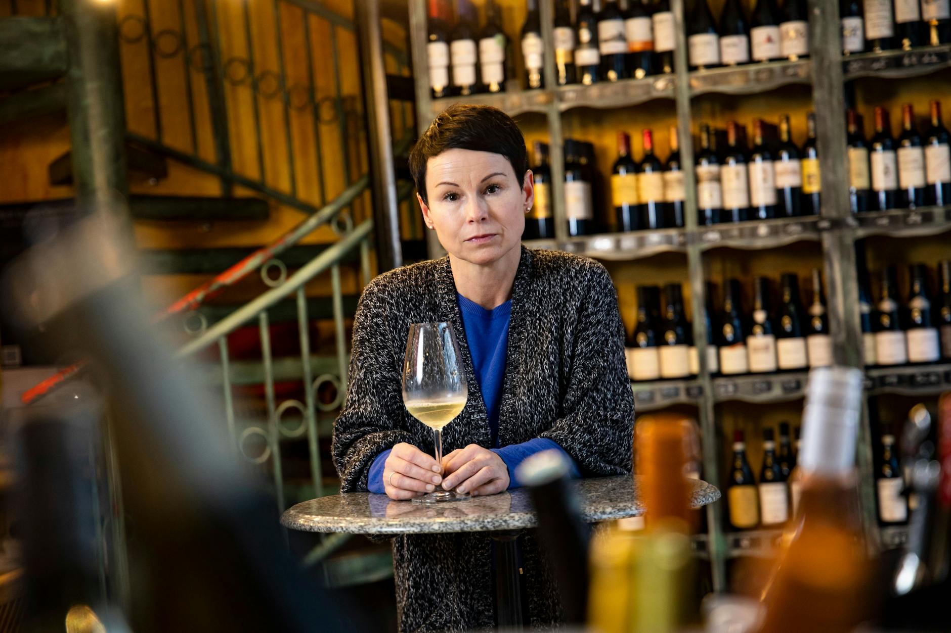 „Ein hart erkämpfter Erfolg“: Weinhändlerin Anja Schröder aus der Charlottenstraße in Mitte.