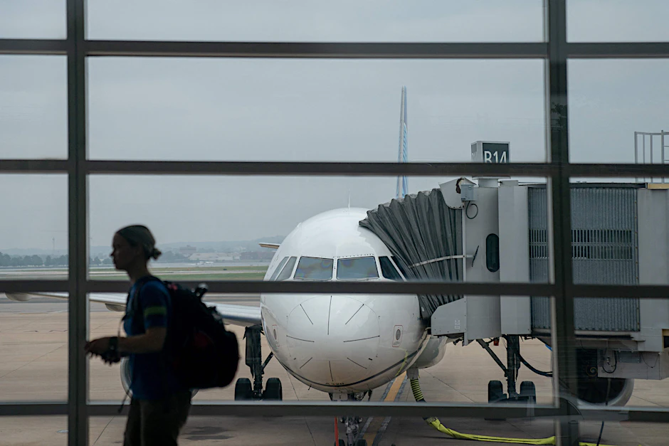 Ein Flugzeug der United Airlines. Eine der Fluglinien, die der Student nutzte.