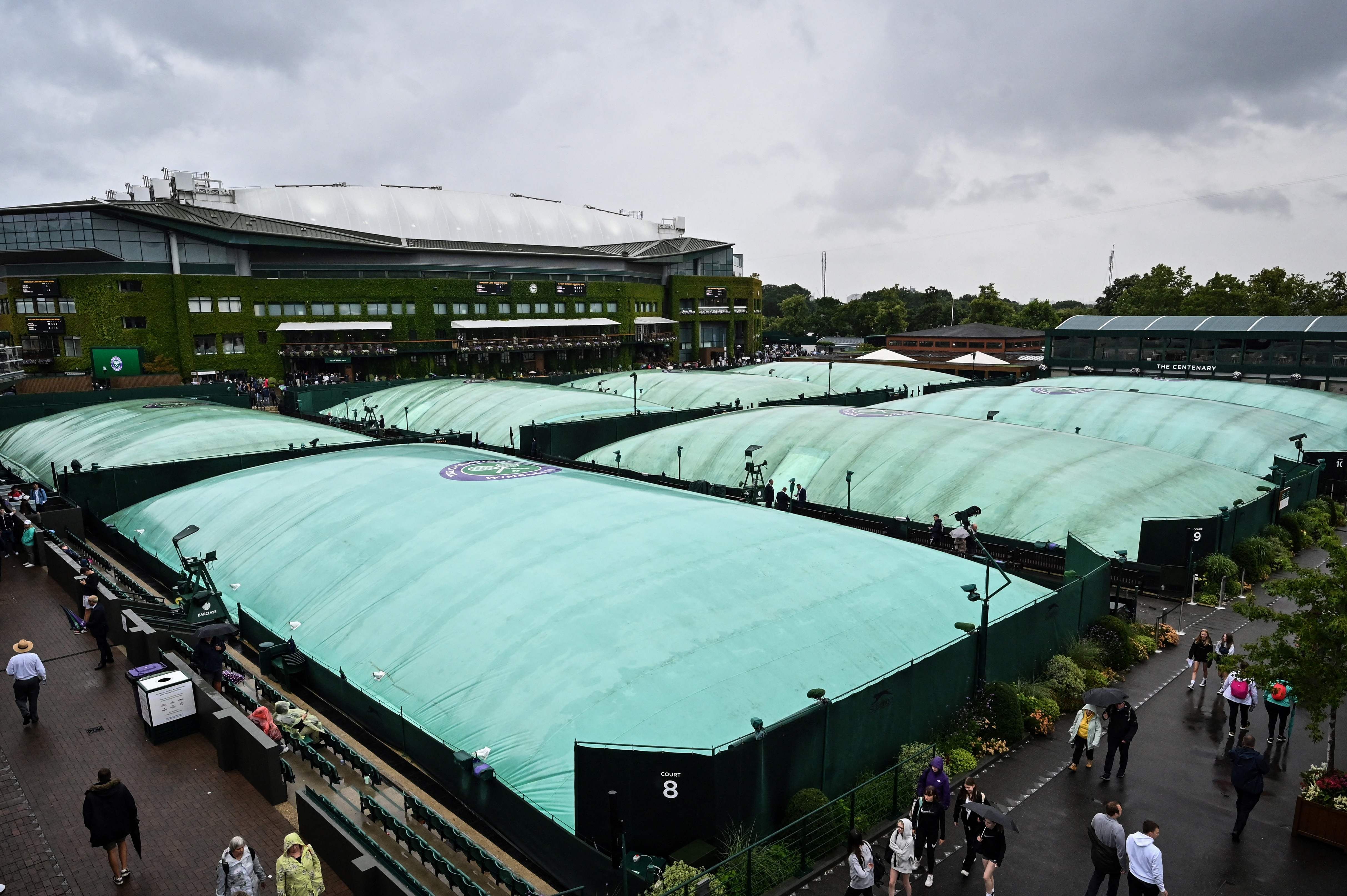 Zu viel Regen in Wimbledon Absagen für Alexander Zverev, Jule Niemeier und Co.