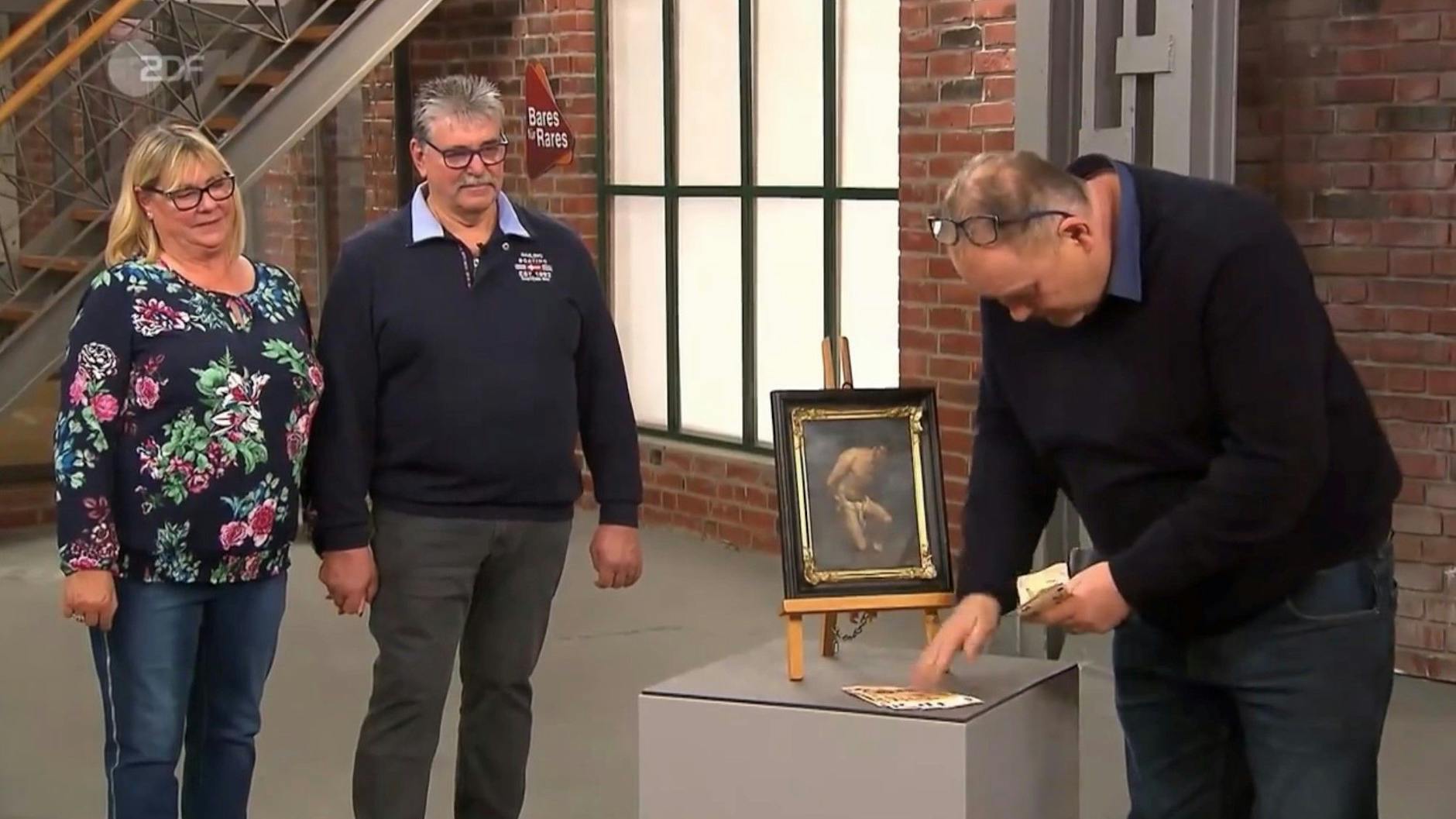 „Bares für Rares“-Händler Waldi kauft das Bild für 1180 Euro.