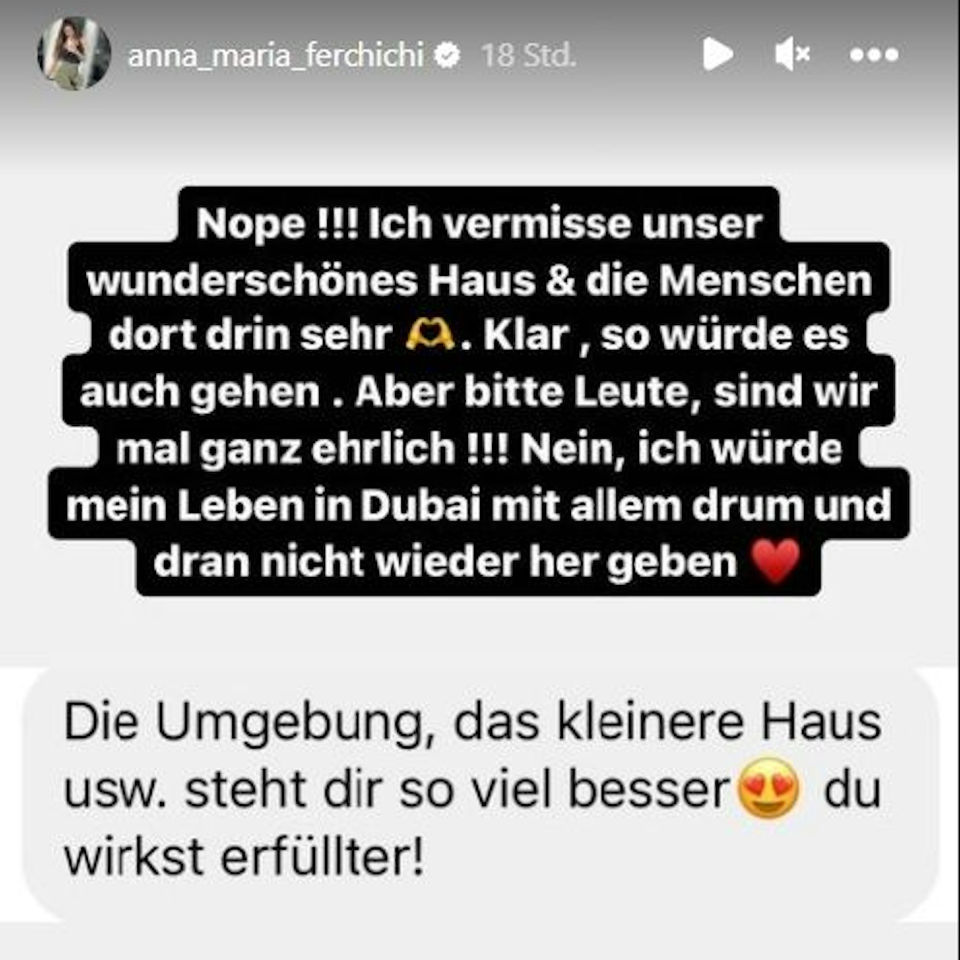 Anna-Maria Ferchichi sieht ihre Zukunft in Dubai.