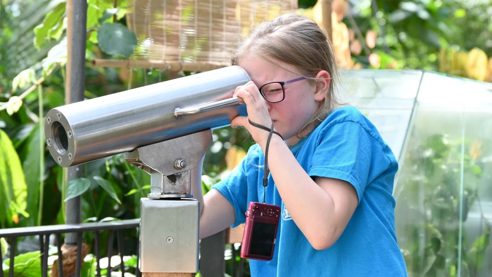 Kinder kommen in der Biosphäre voll auf ihre Kosten.