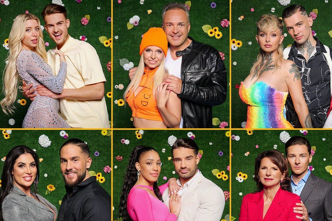 Die diesjährigen Paare bei „Das Sommerhaus der Stars“.