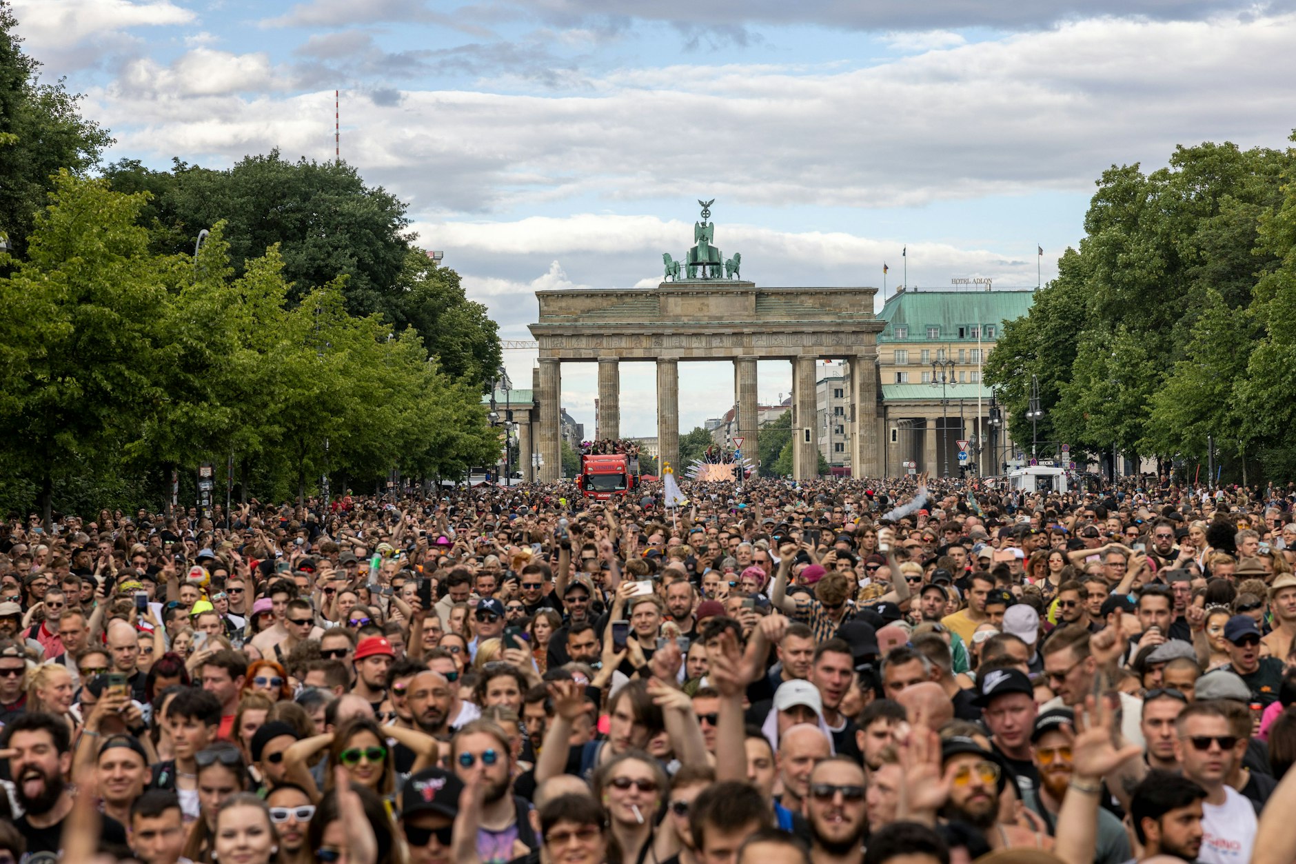Der Techno-Umzug „Rave The Planet“ in Berlin am 9. Juli 2022