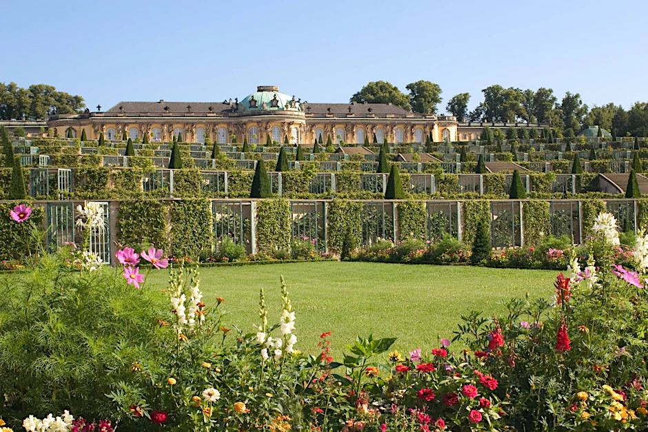 Das Schloss Sanssouci in Potsdam.