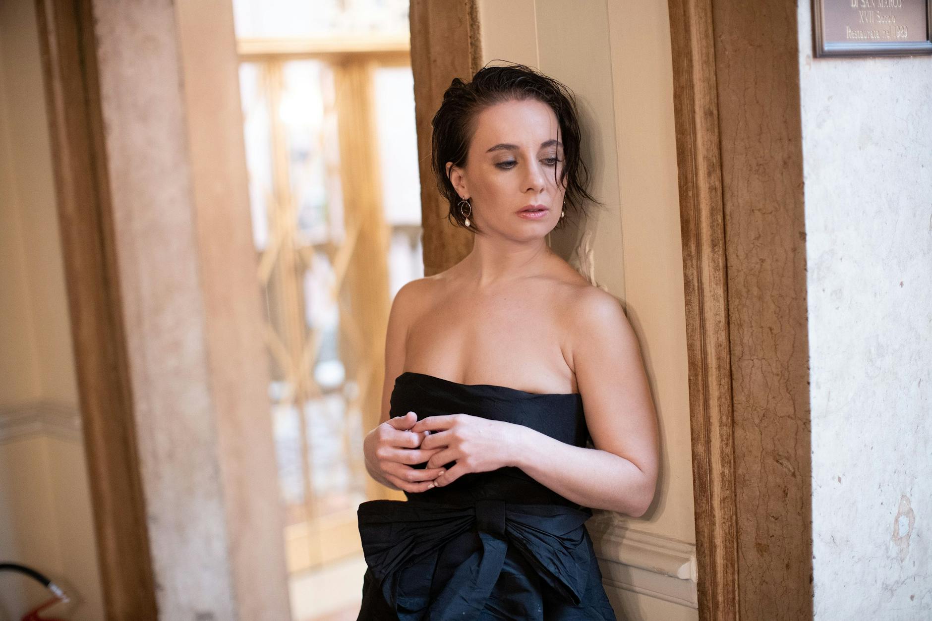 Hanna Lakomy im ehrwürdigen Hotel Danieli in Venedig.