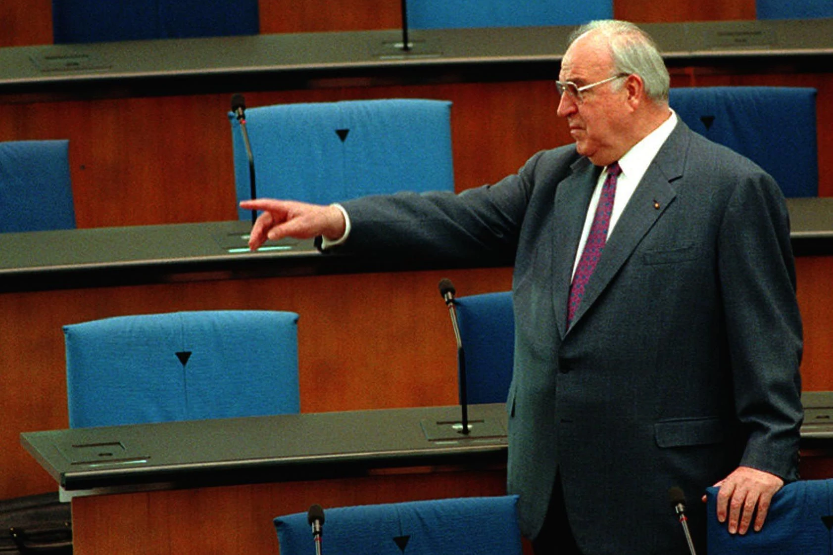 Bundeskanzler Helmut Kohl (CDU).