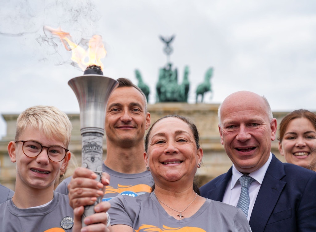 Wegner empfängt Berliner Special OlympicsTeilnehmer